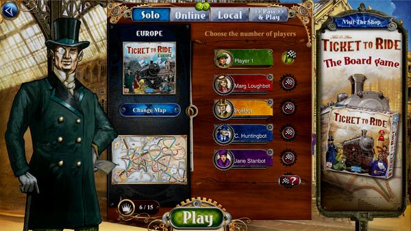 Ticket to Ride - Europe - Steam Key (Clé) - Mondial