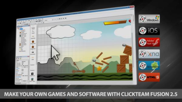 Clickteam Fusion 2.5 - HTML5 Exporter - Steam Key (Clave) - Mundial