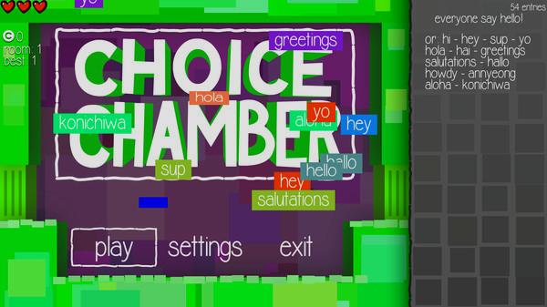 Choice Chamber - Steam Key (Chave) - Global