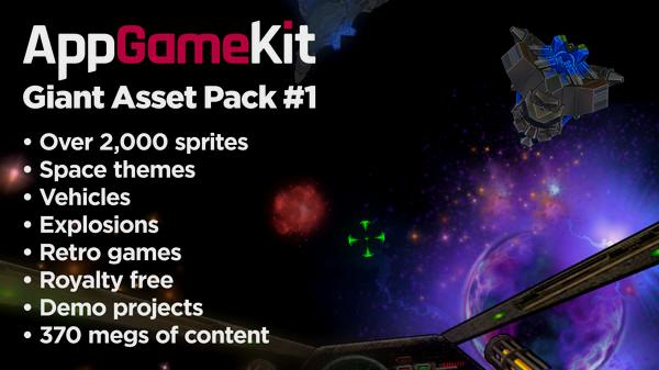 AppGameKit - Giant Asset Pack 1 - Steam Key (Clé) - Mondial