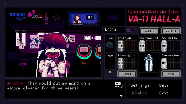 VA-11 Hall-A: Cyberpunk Bartender Action - Steam Key - Globale