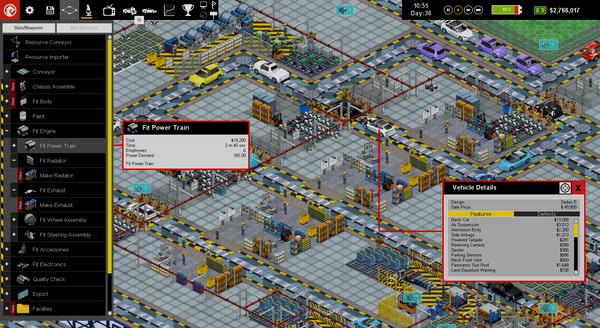 Production Line: Car factory simulation - Steam Key (Clave) - Mundial