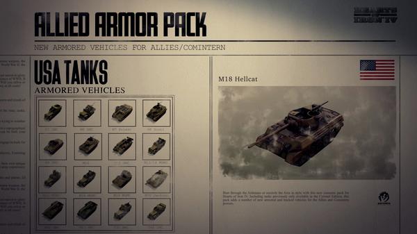 Hearts of Iron IV: Allied Armor Pack - Steam Key - Globale